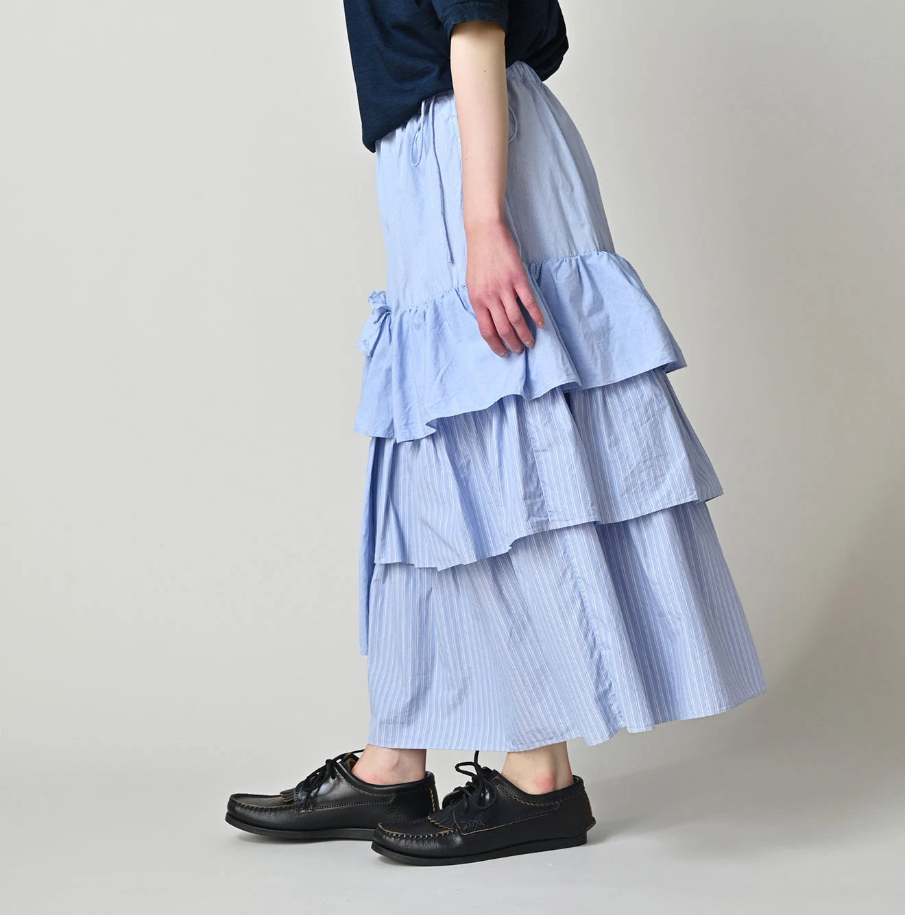 45R Broadcloth Mix Tiered Skirt - Image 4