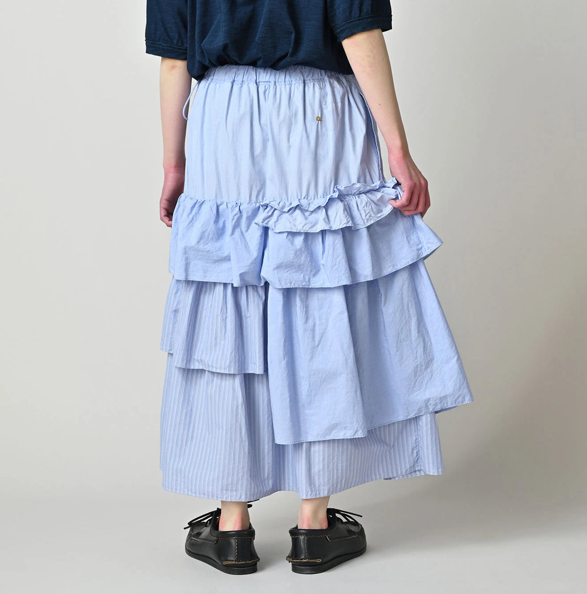 45R Broadcloth Mix Tiered Skirt