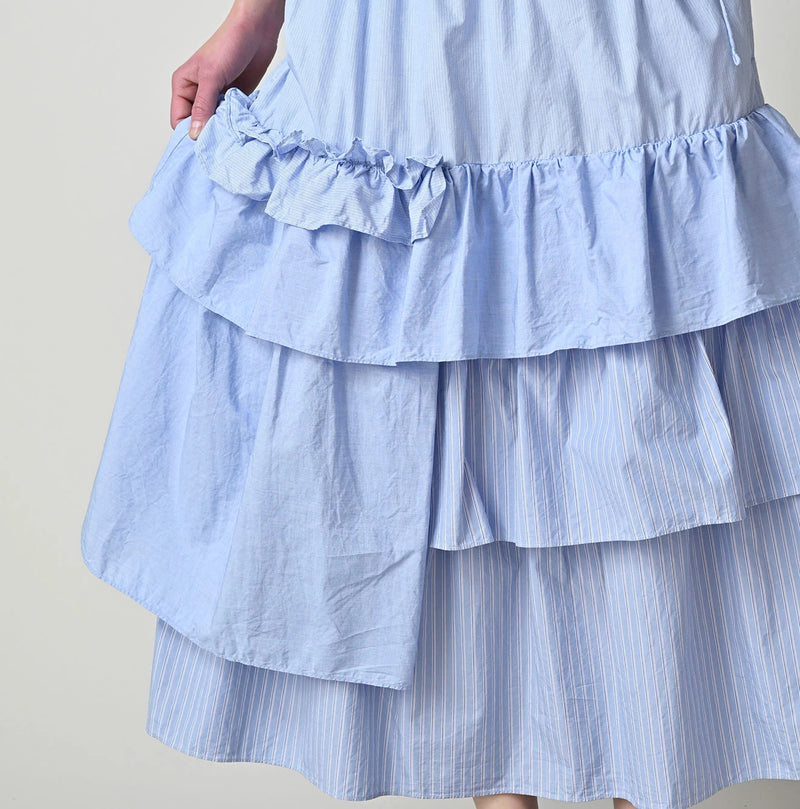 45R Broadcloth Mix Tiered Skirt - Image 9