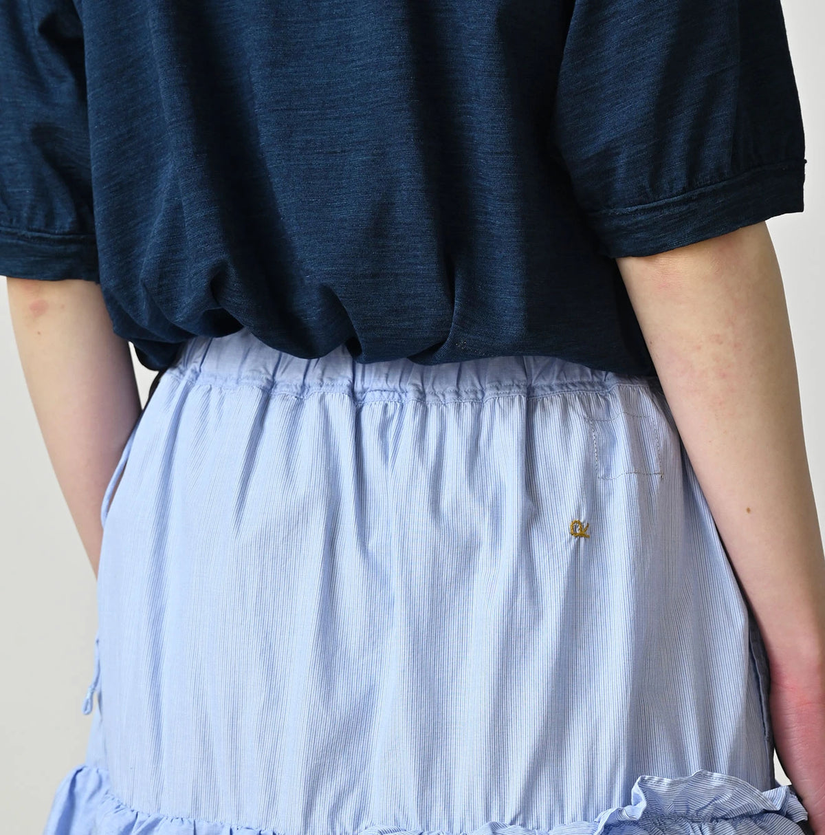 45R Broadcloth Mix Tiered Skirt