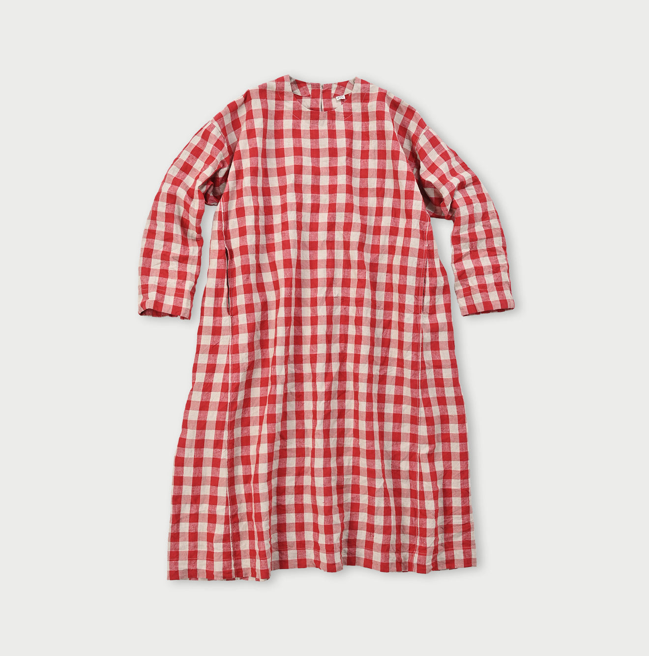 Indian Linen Gingham Uma Dress