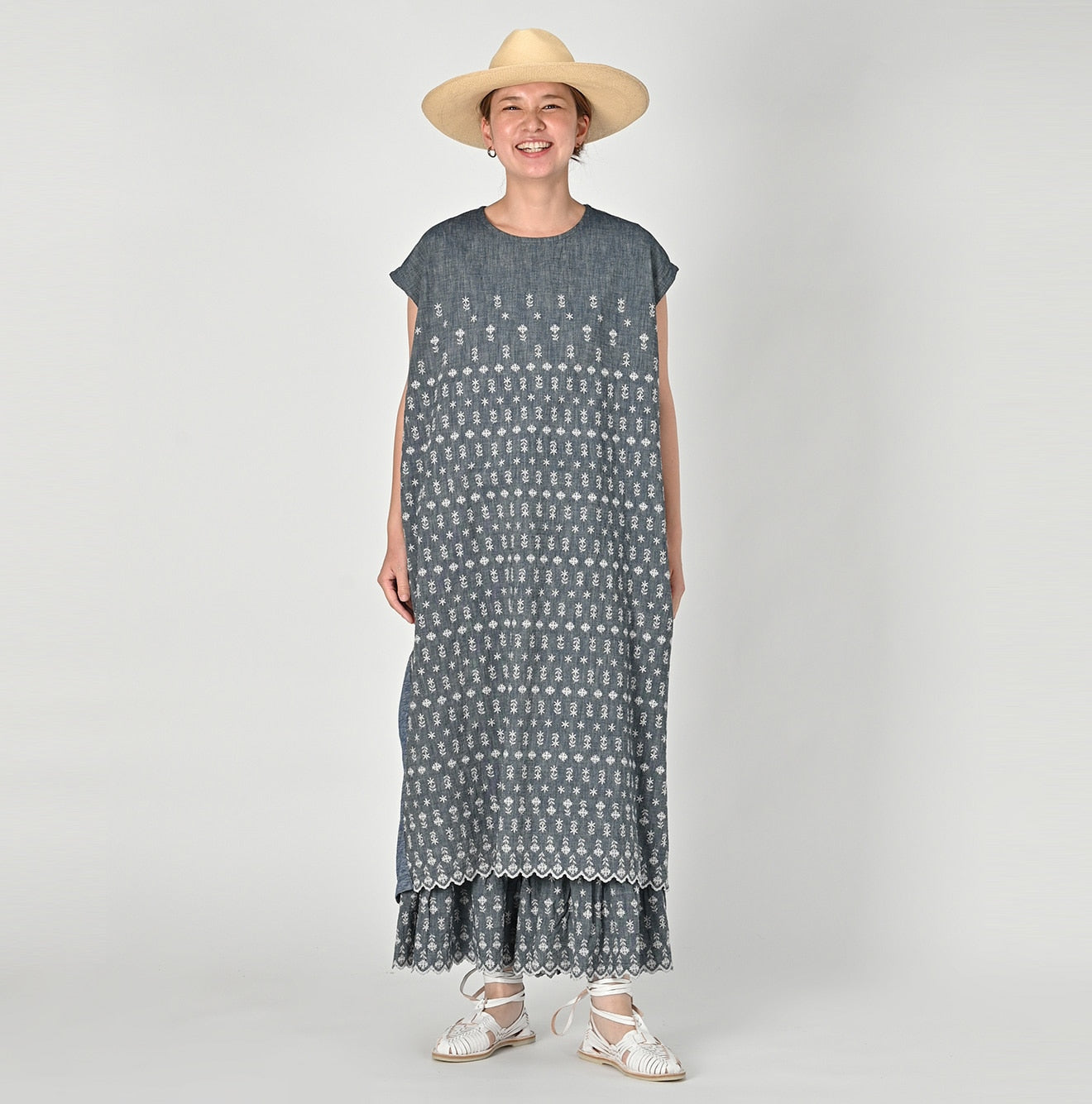 Dungaree Cutwork x Tenjiku M-cami Dress