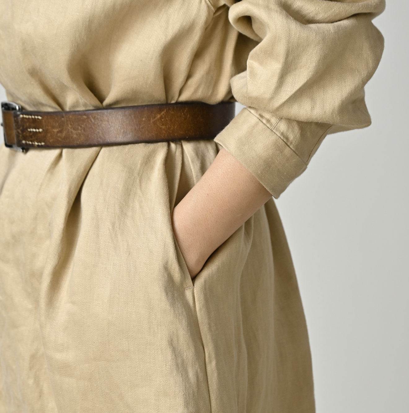 Linen Sateen Sailor Dress - Image 9