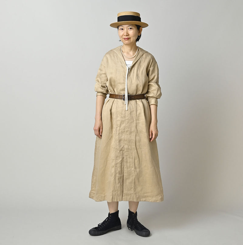 Linen Sateen Sailor Dress - Image 3
