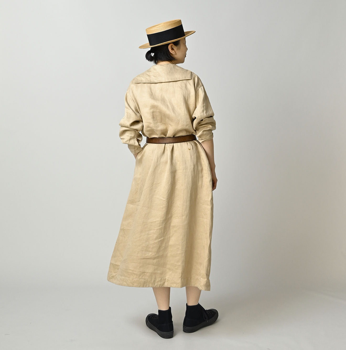 Linen Sateen Sailor Dress - Image 5