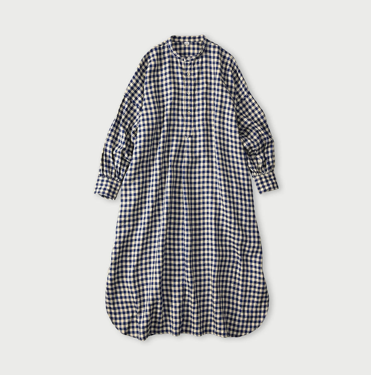 45R Linen Oxford Big Shirt Dress