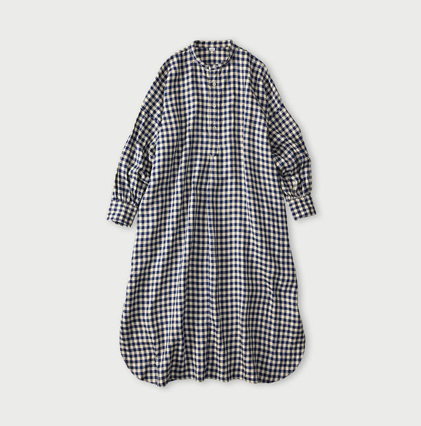 45R Linen Oxford Big Shirt Dress