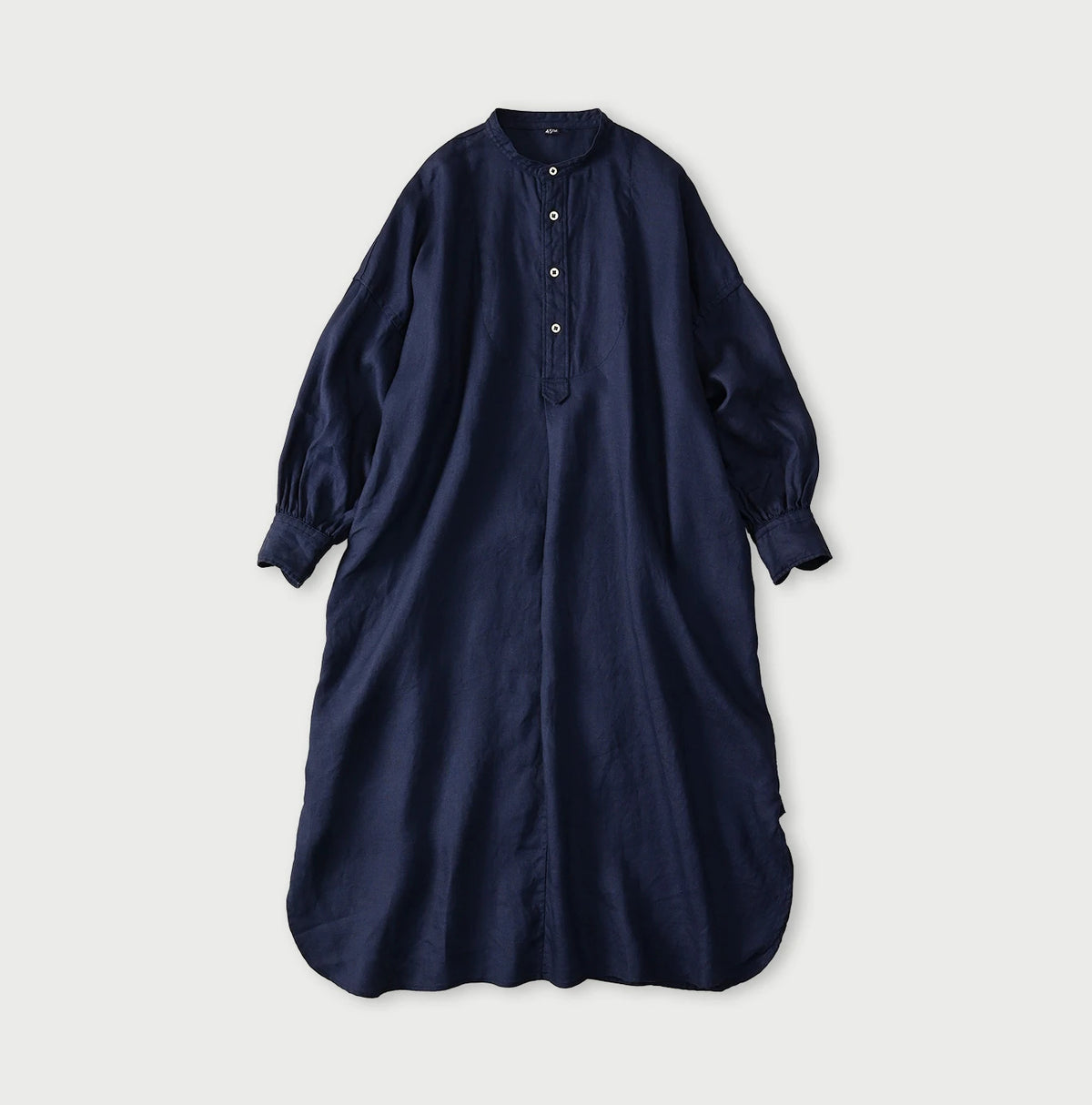 45R Linen Oxford Big Shirt Dress