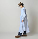 45R Linen Oxford Big Shirt Dress