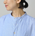 45R Linen Oxford Big Shirt Dress
