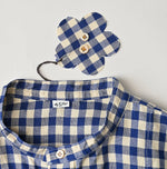 45R Linen Oxford Big Shirt Dress
