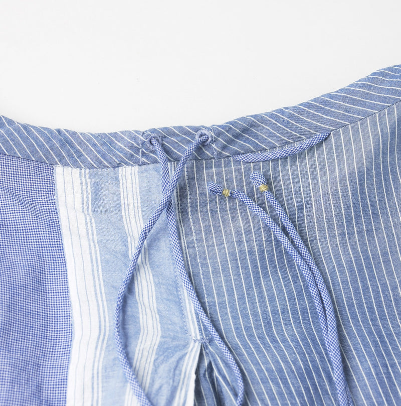 45R Aikaze Khadi Mix Tucked Dress