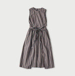 45R Broadcloth Madras Wrap Dress