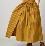 45R Broadcloth Madras Wrap Dress