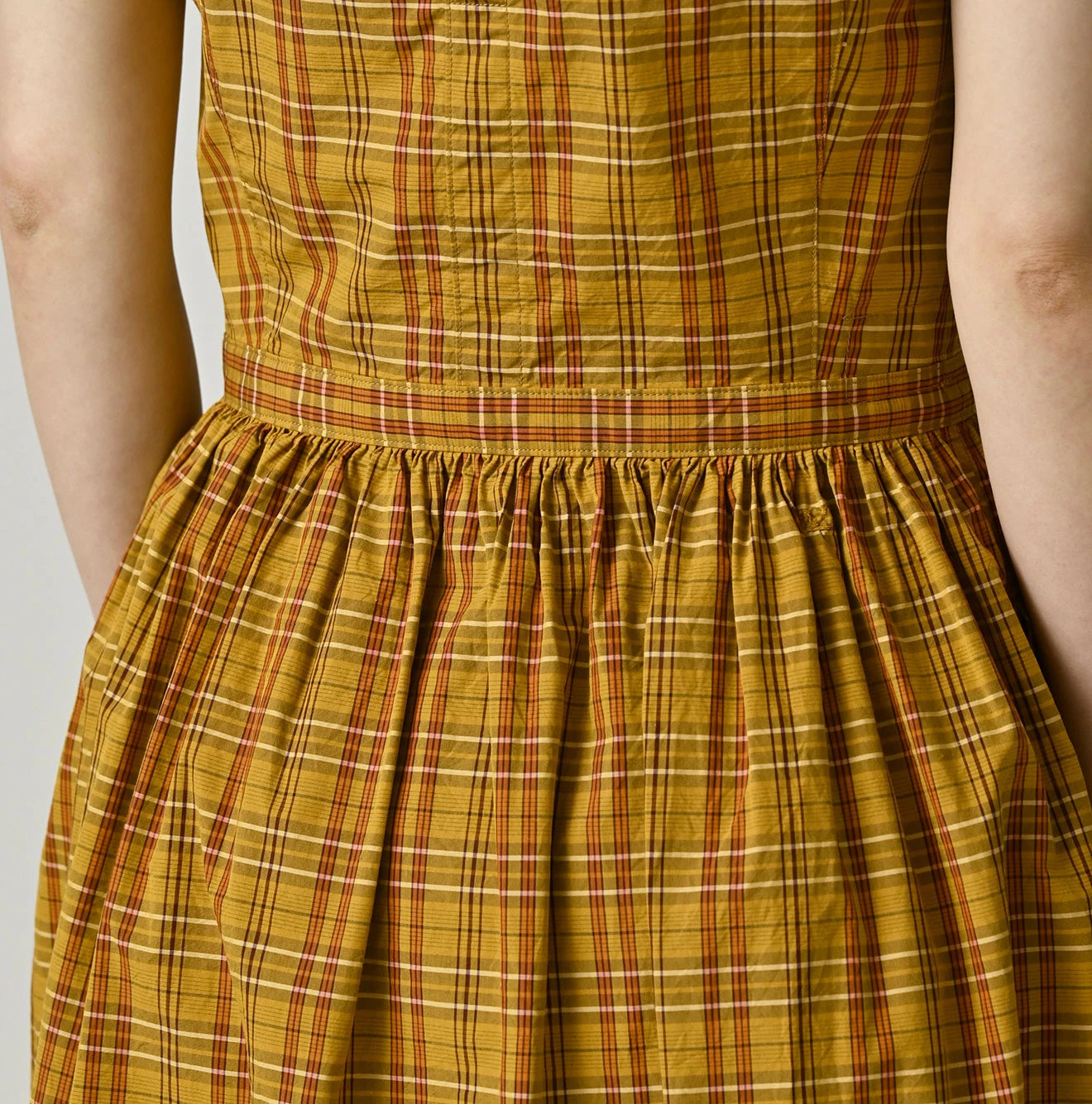 45R Broadcloth Madras Wrap Dress - Image 13