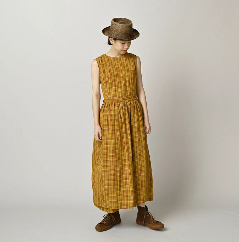 45R Broadcloth Madras Wrap Dress - Image 16