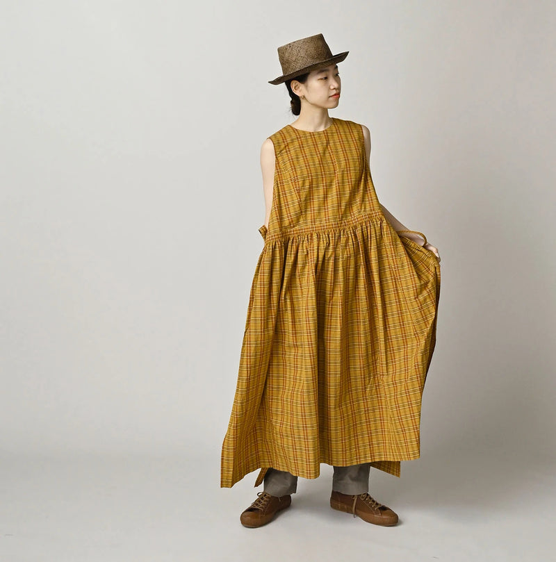 45R Broadcloth Madras Wrap Dress - Image 18