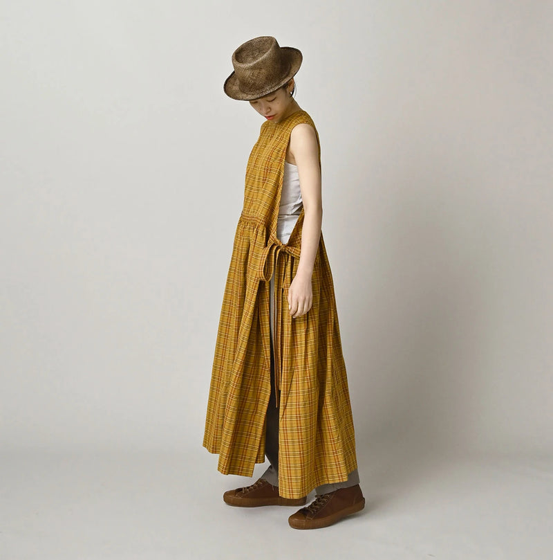 45R Broadcloth Madras Wrap Dress - Image 19