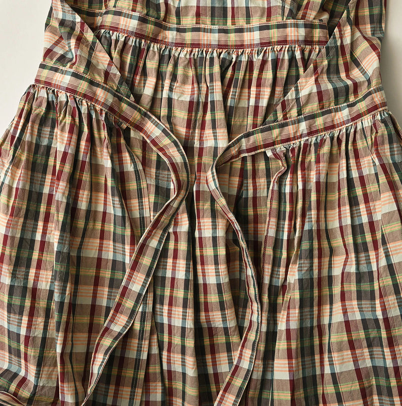 45R Broadcloth Madras Wrap Dress - Image 24