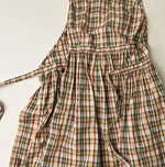 45R Broadcloth Madras Wrap Dress