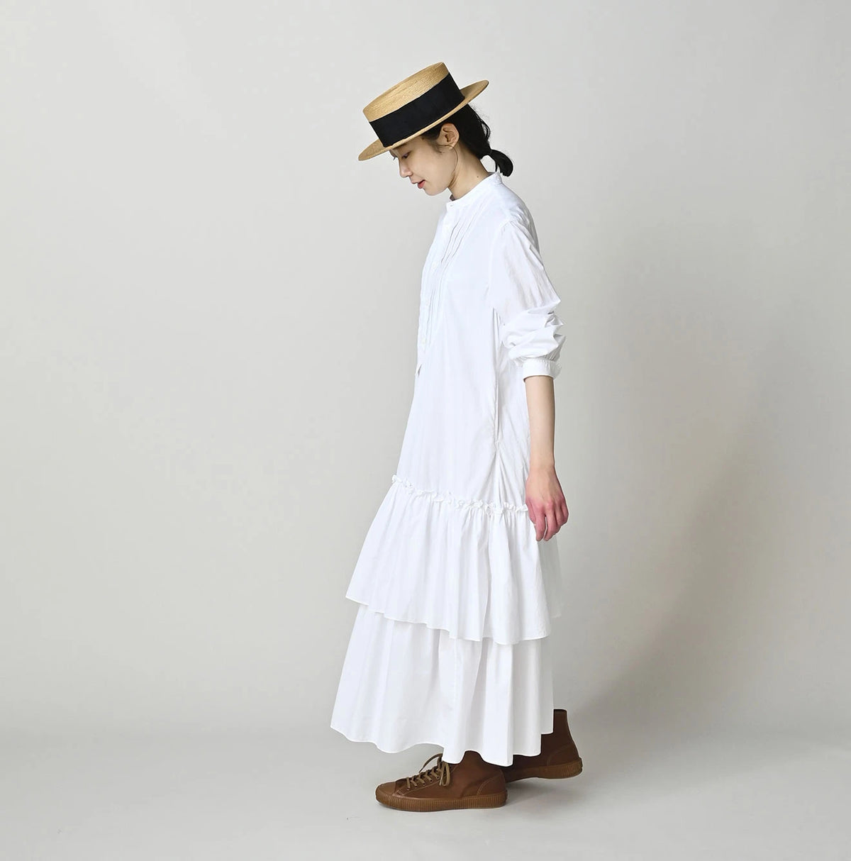 45R Broadcloth Tiered Dress