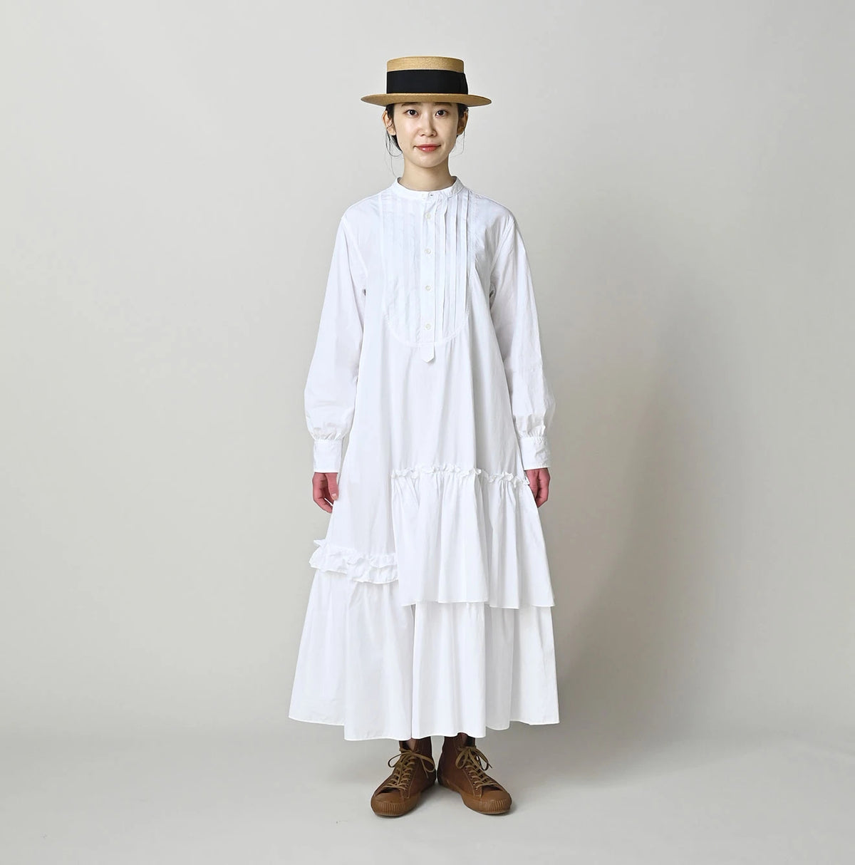 45R Broadcloth Tiered Dress