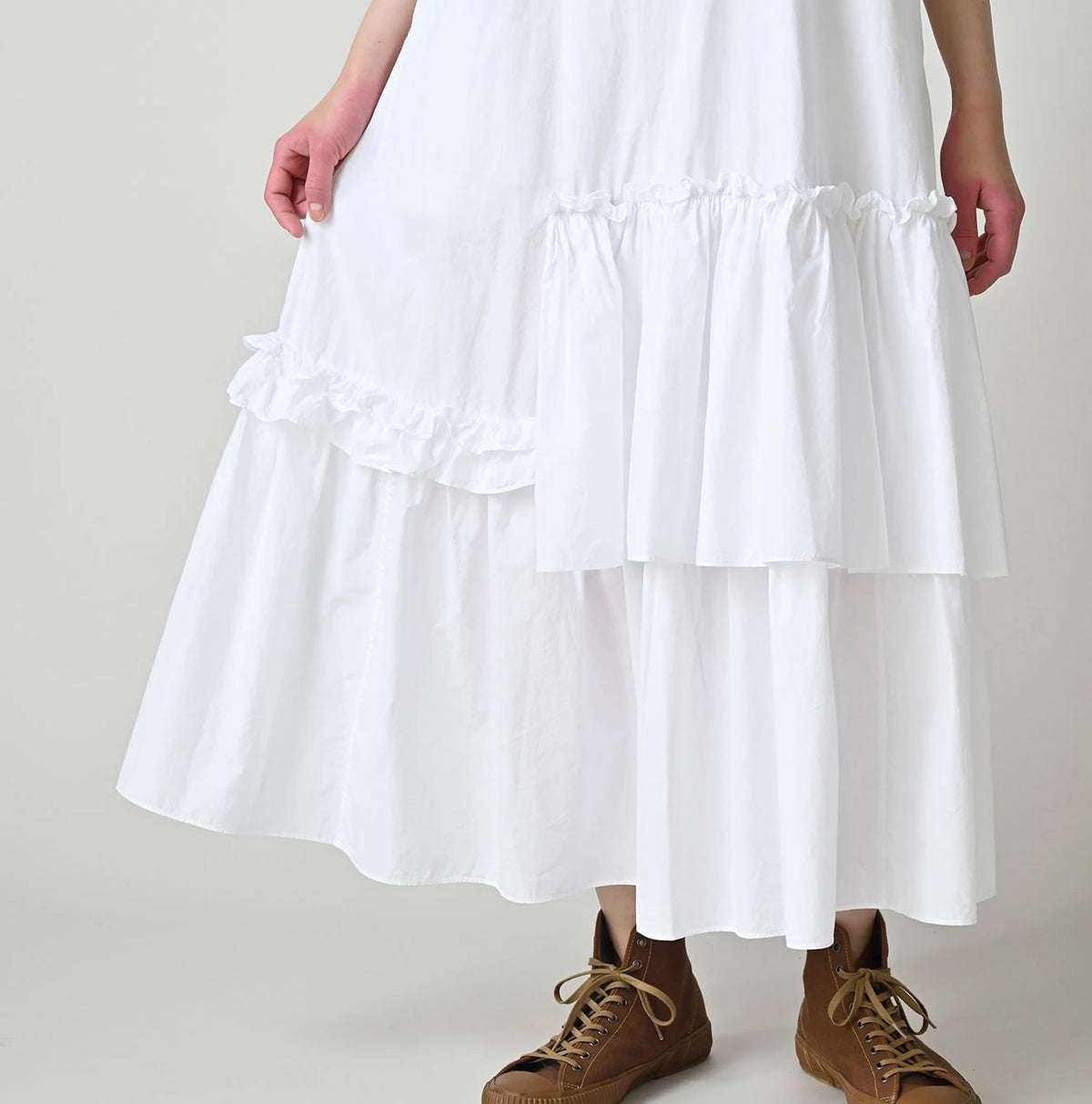 45R Broadcloth Tiered Dress