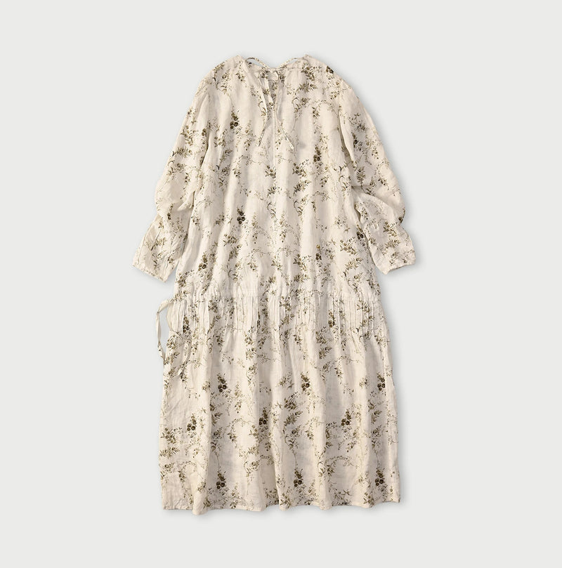 45R Linen Campanula Pintuck Dress - Image 16