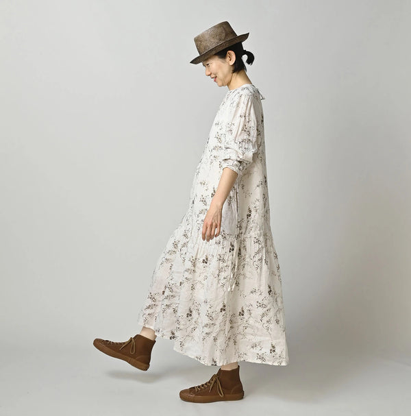 45R Linen Campanula Pintuck Dress