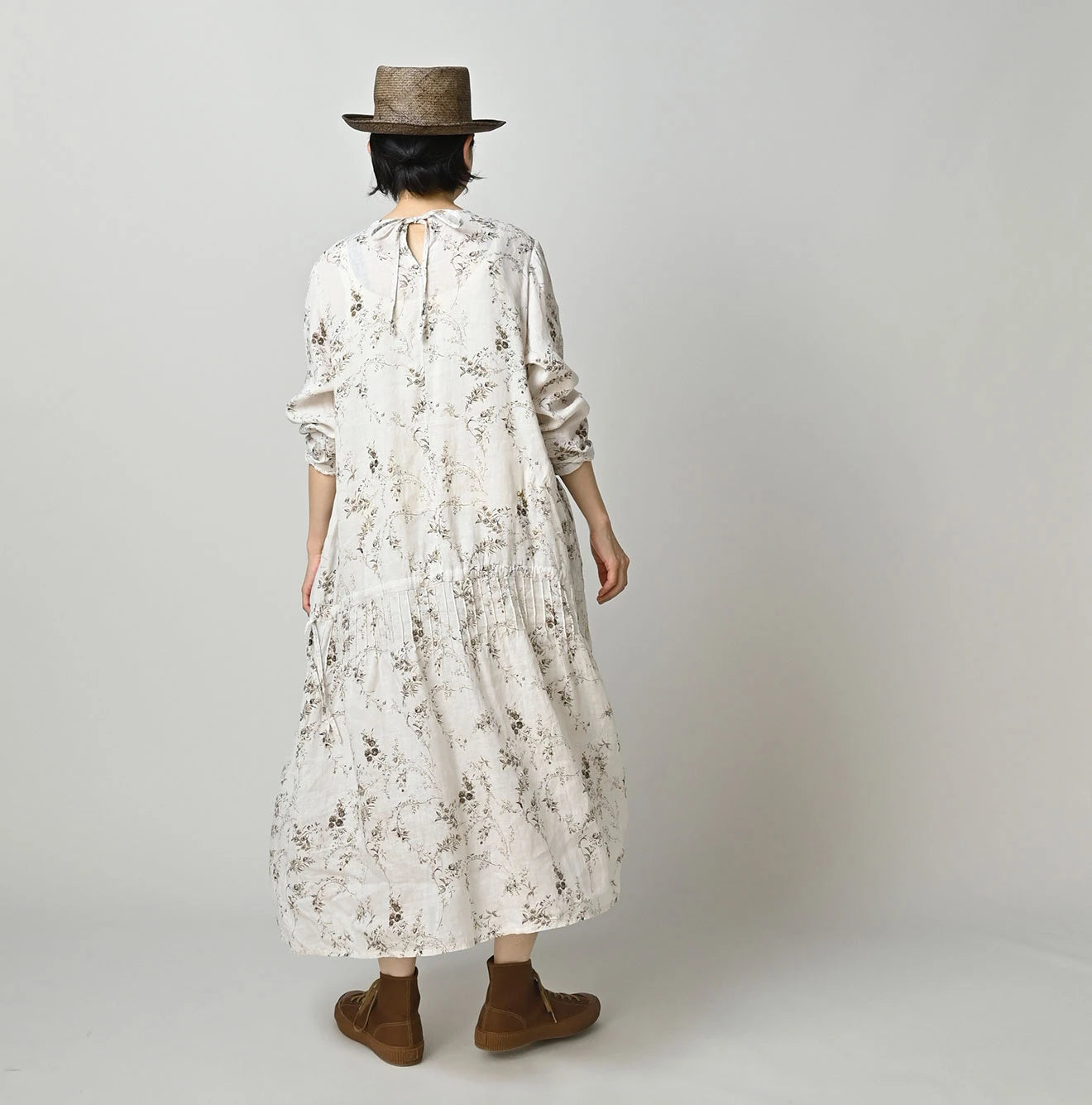 45R Linen Campanula Pintuck Dress - Image 7