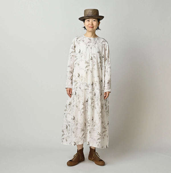 45R Linen Campanula Pintuck Dress