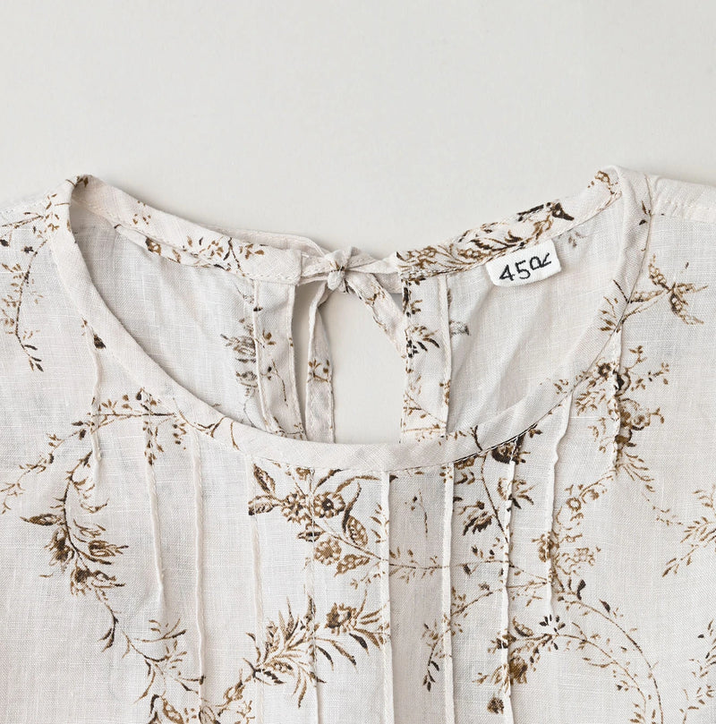 45R Linen Campanula Pintuck Dress - Image 17