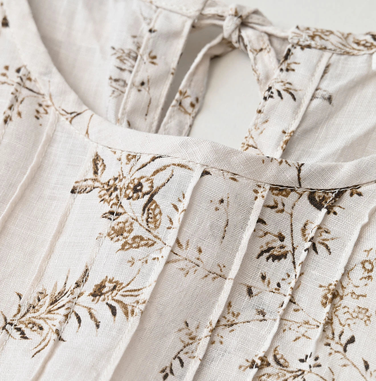 45R Linen Campanula Pintuck Dress - Image 18