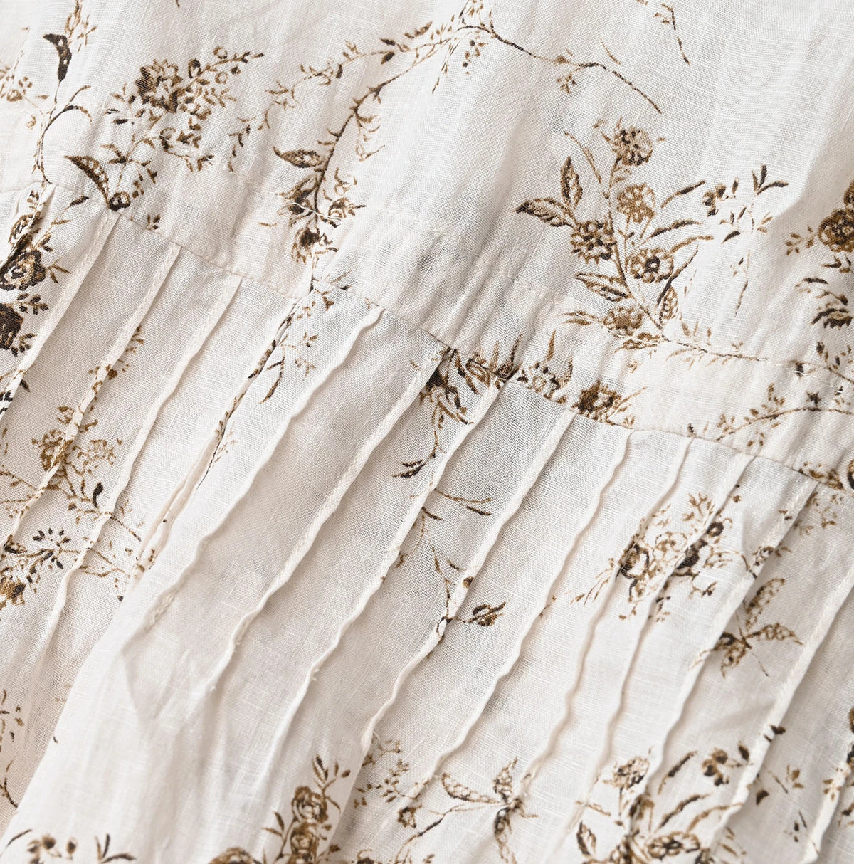 45R Linen Campanula Pintuck Dress