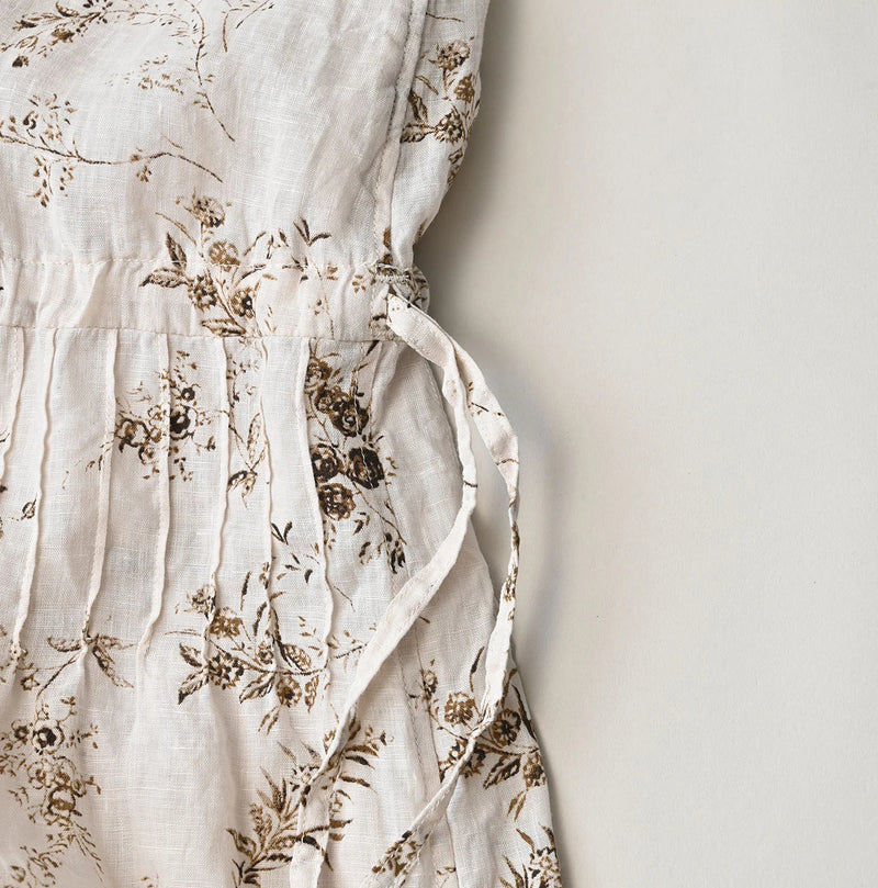 45R Linen Campanula Pintuck Dress - Image 21