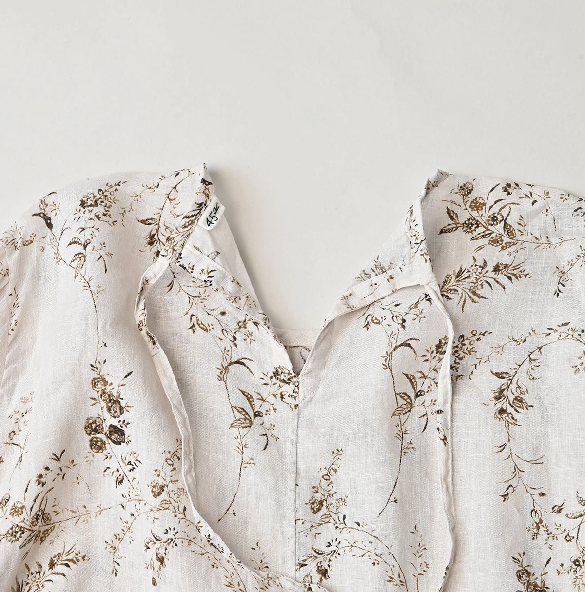 45R Linen Campanula Pintuck Dress