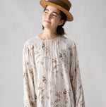Linen Campanula Pintuck Dress