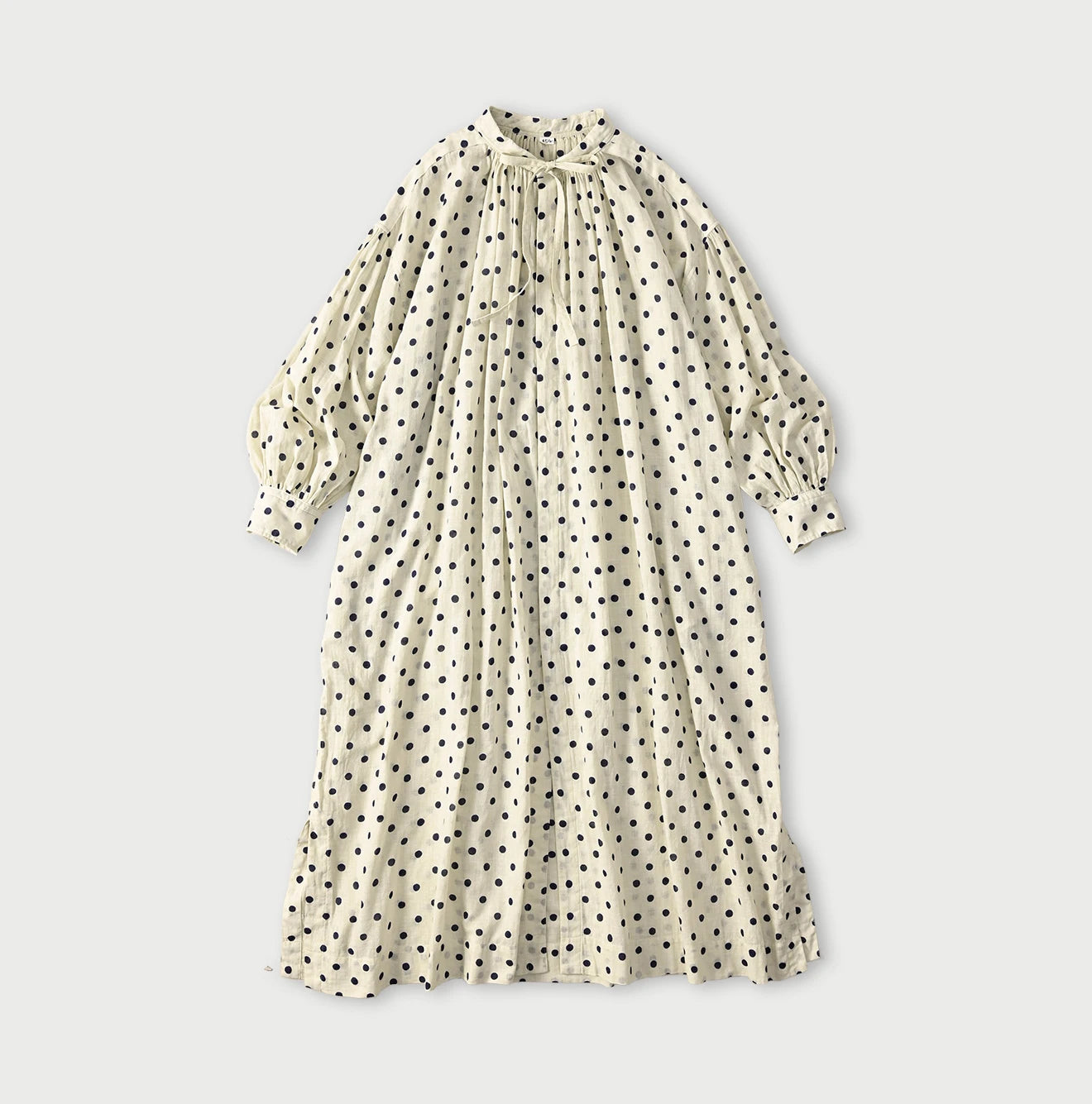 45R Gauze Polka Dot Wrap Skirt - Image 1