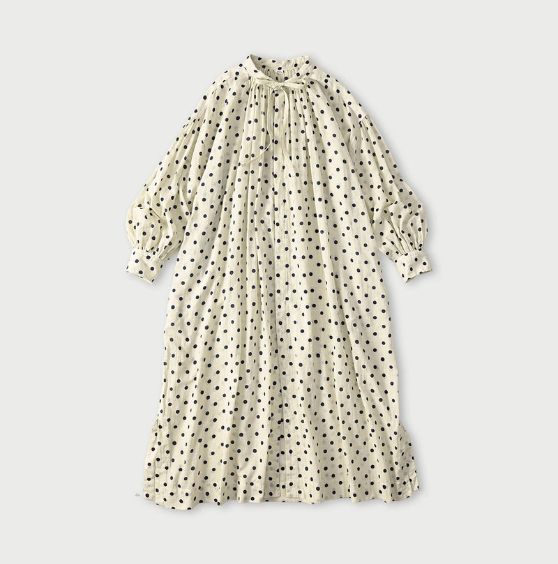 45R Gauze Polka Dot Wrap Skirt - Image 1