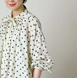 45R Gauze Polka Dot Wrap Skirt