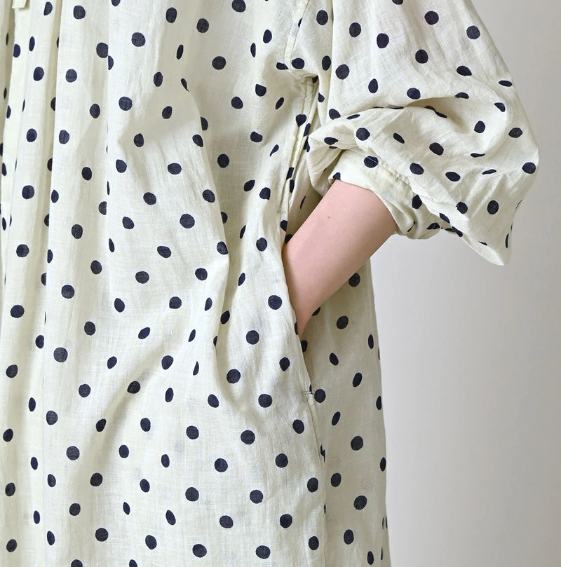 45R Gauze Polka Dot Wrap Skirt - Image 8