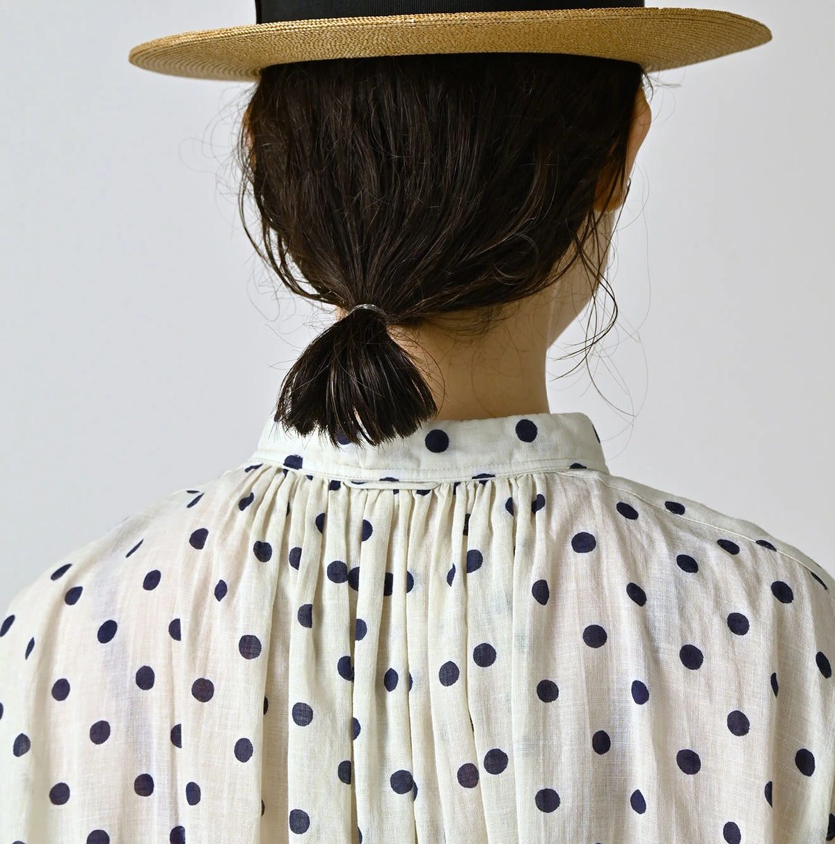 45R Gauze Polka Dot Wrap Skirt
