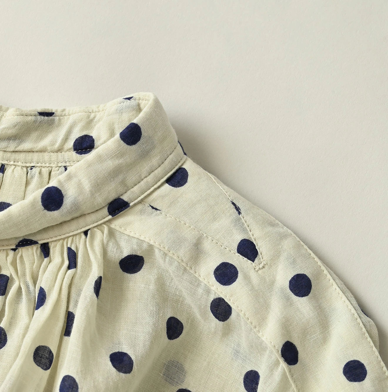45R Gauze Polka Dot Wrap Skirt - Image 15