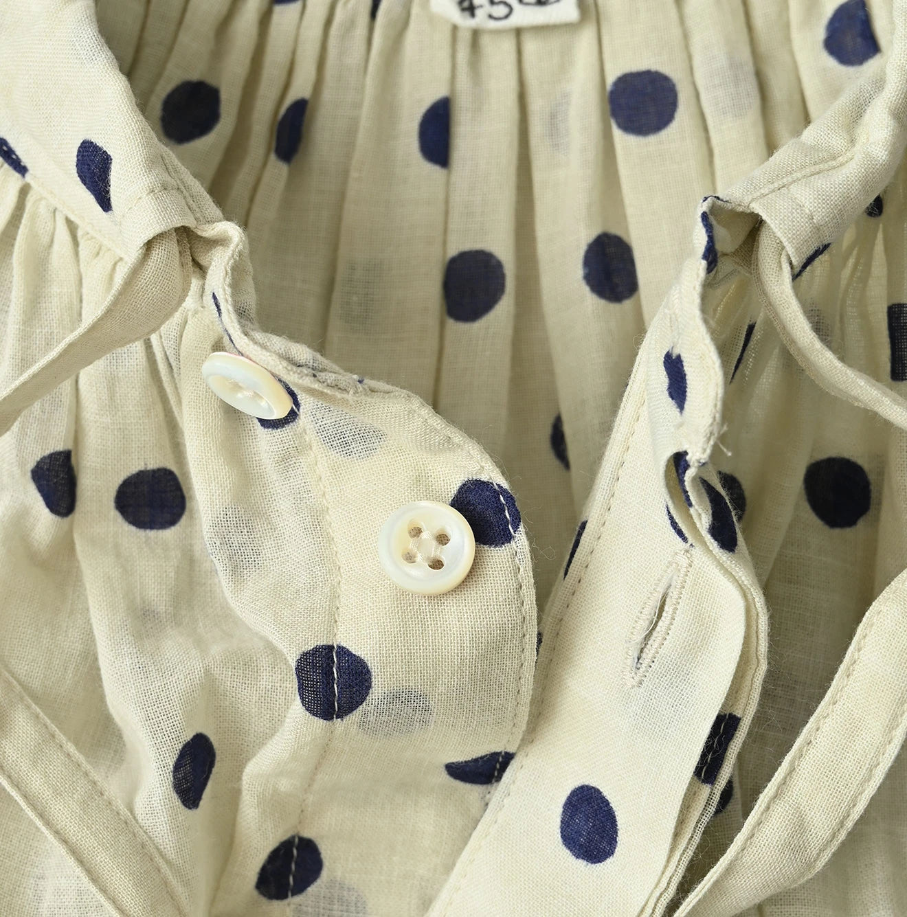 45R Gauze Polka Dot Wrap Skirt - Image 16