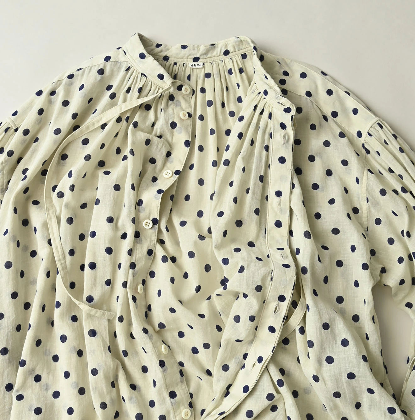 45R Gauze Polka Dot Wrap Skirt - Image 17
