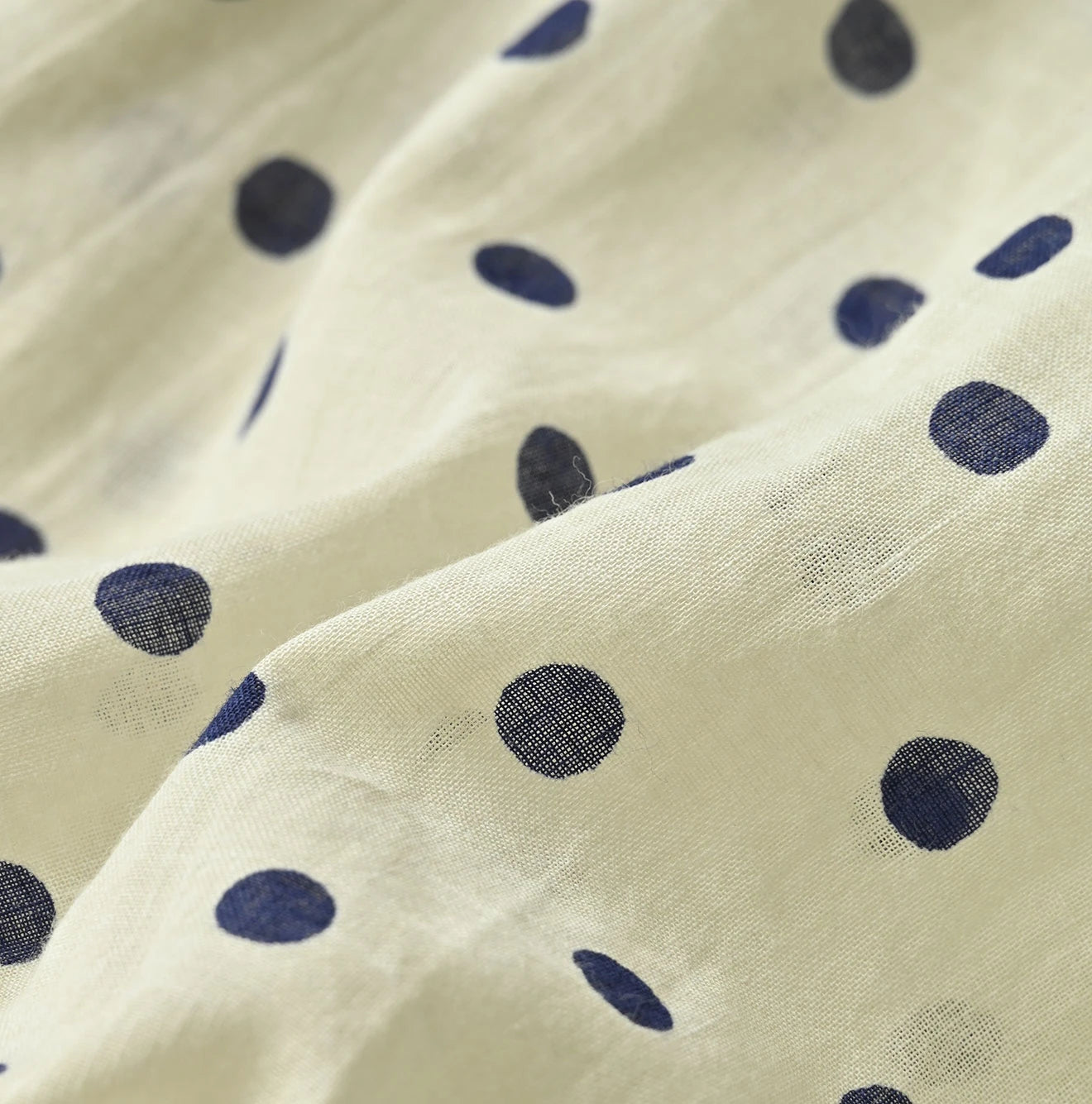45R Gauze Polka Dot Wrap Skirt