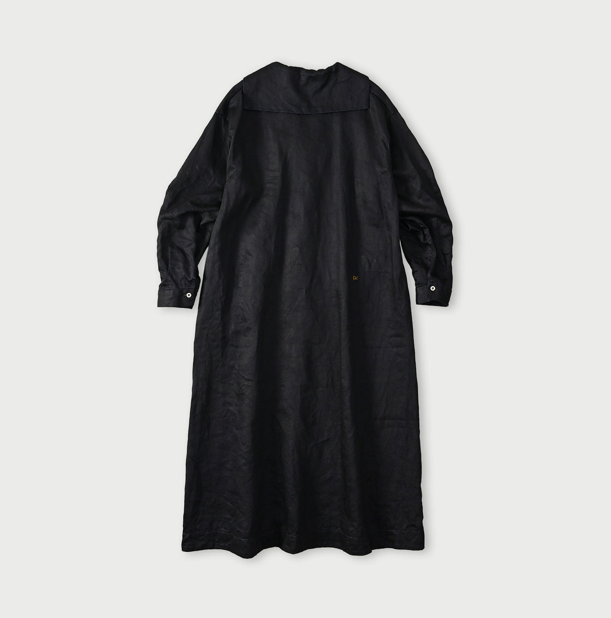 Indigo Linen Sateen Sailor Dress