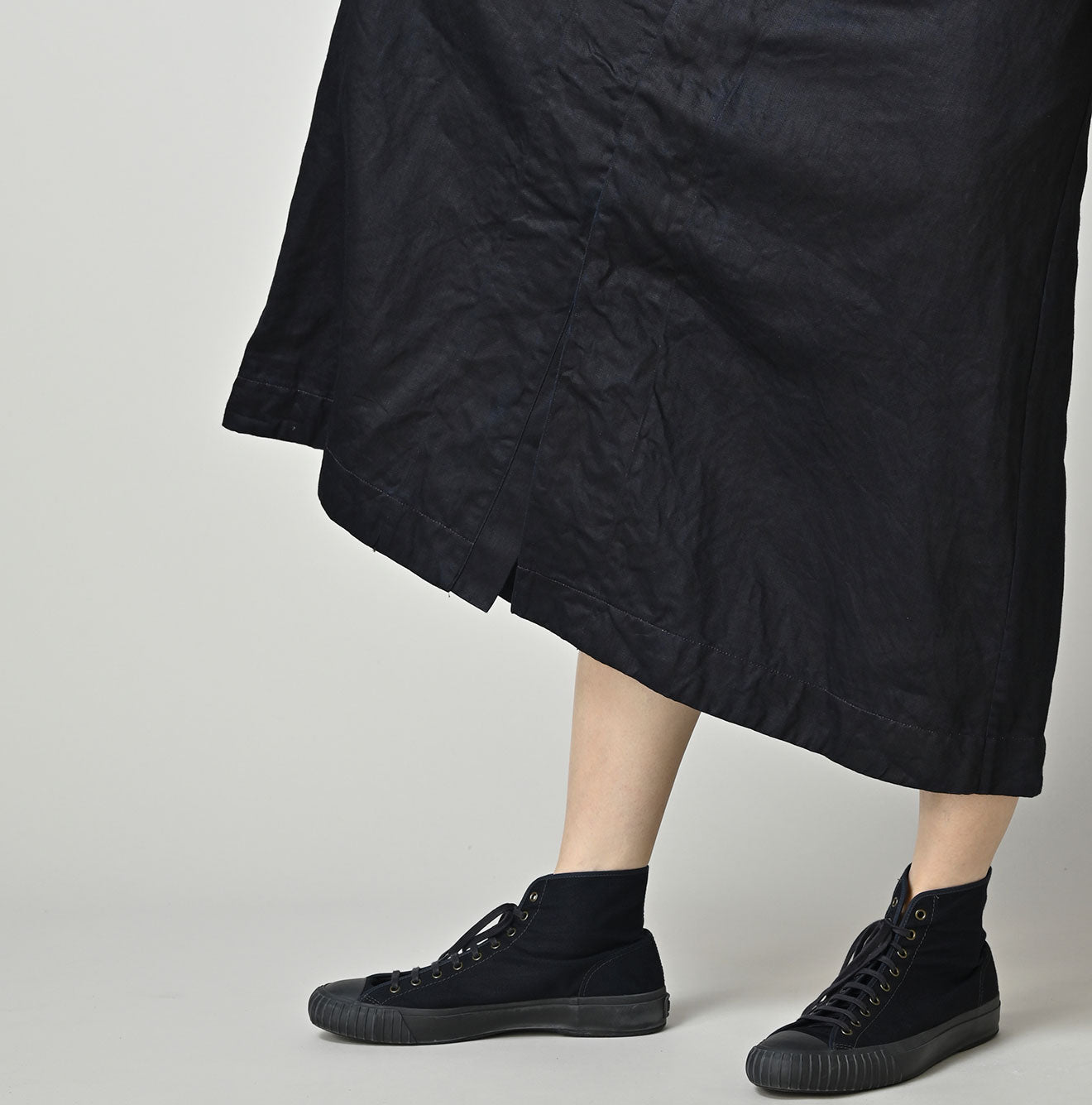 Indigo Linen Sateen Sailor Dress - Image 9