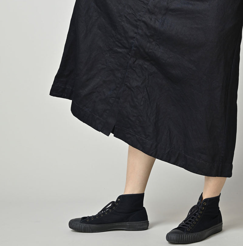 Indigo Linen Sateen Sailor Dress - Image 9