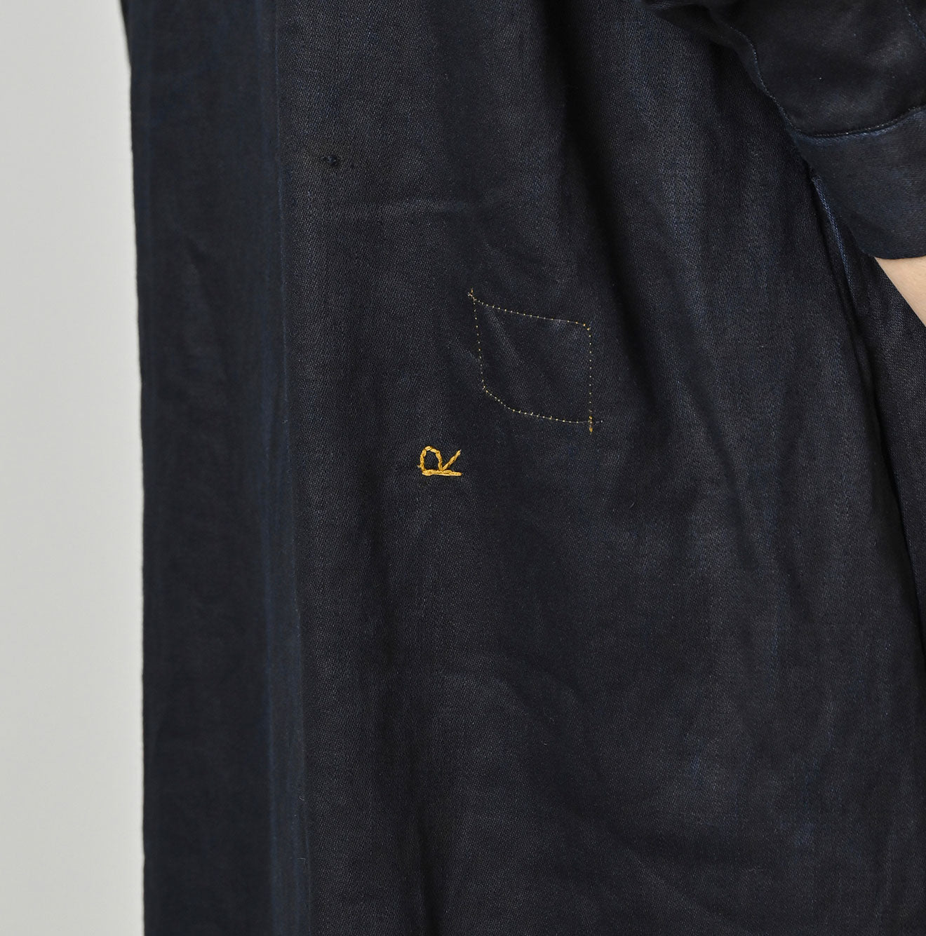 Indigo Linen Sateen Sailor Dress - Image 11
